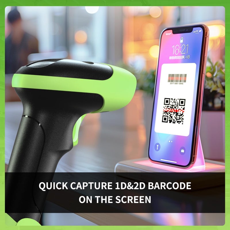 NetumScan Handheld USB 2D Barcode Scanner Reader for Computers, Handheld Wired Automatic QR Bar Code Scanners for Mobile Payment, Store, Supermarket, Warehouse - Image 5